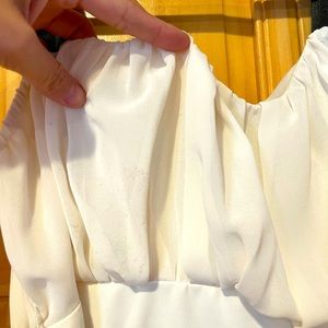 Cream white shirt dress Size 2